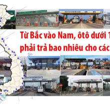 Phí cầu đường từ Hà Nội vào Sài Gòn quốc lộ 1A chi tiết nhất